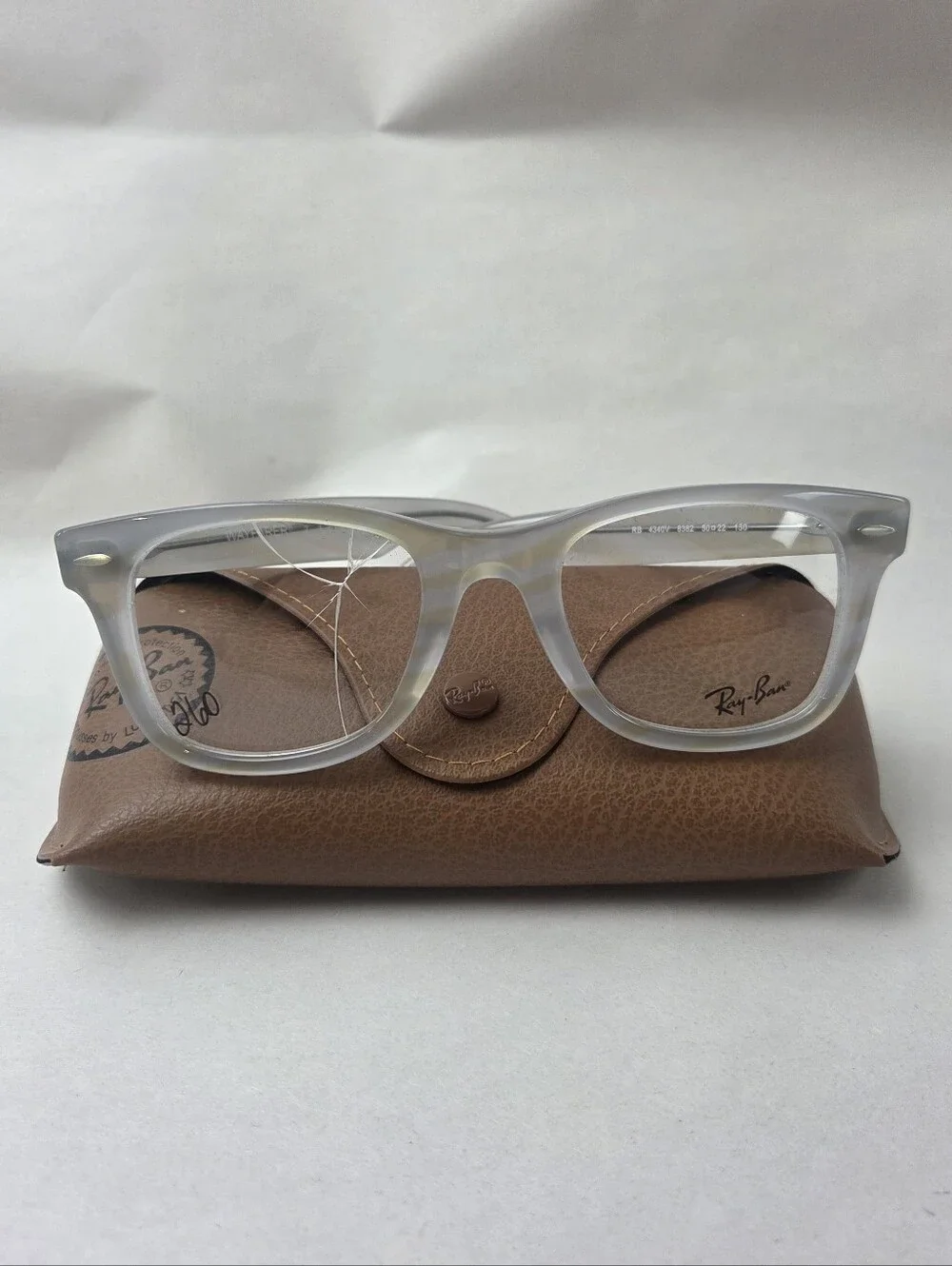 Ray-Ban Clear Wayfarer Eyeglasses RB 4340V 8382 50/22/150
